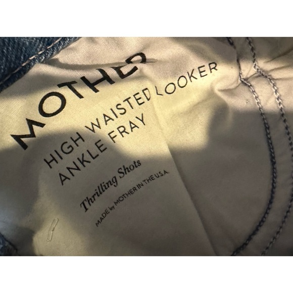 Mother‎ High Waisted Looker Ankle Fray in Thrilling Shots Size 24 - Picture 8 of 10